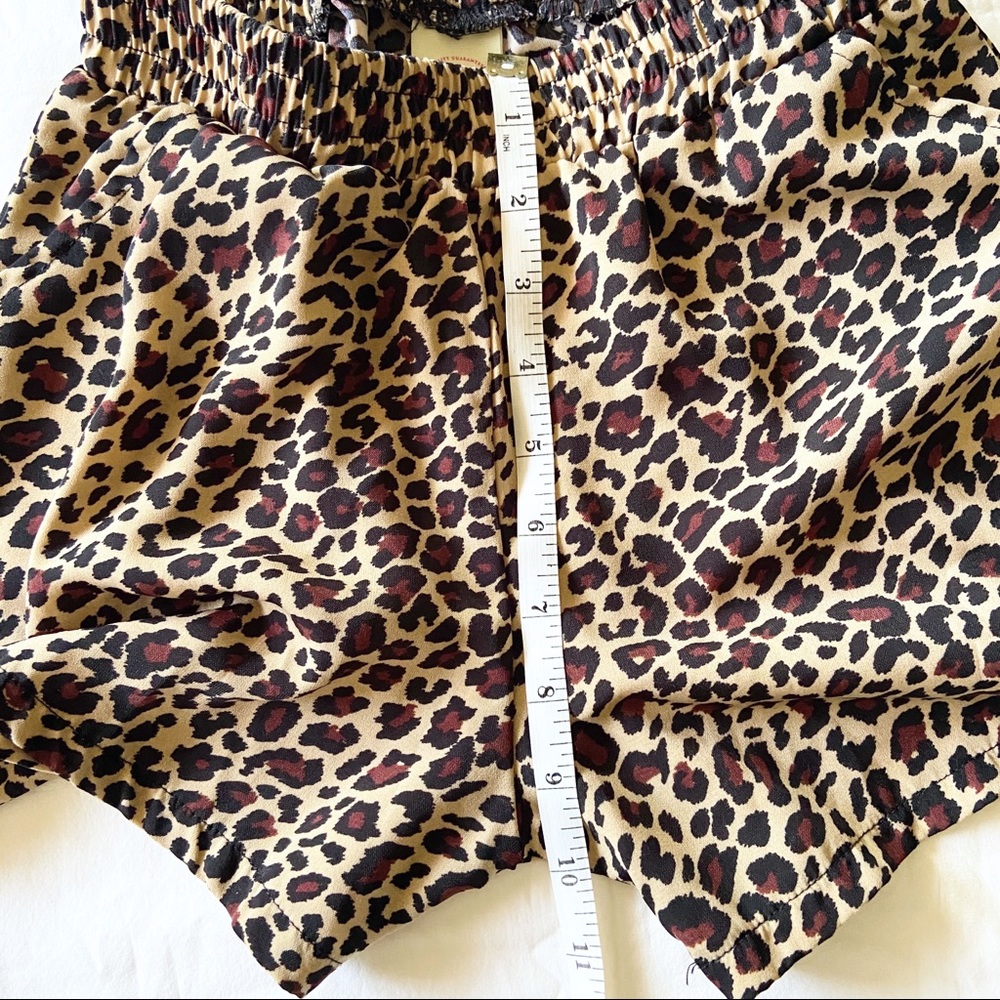 Girls Cheetah Print Pull On Shorts Size L(10/12) - Picture 8 of 10